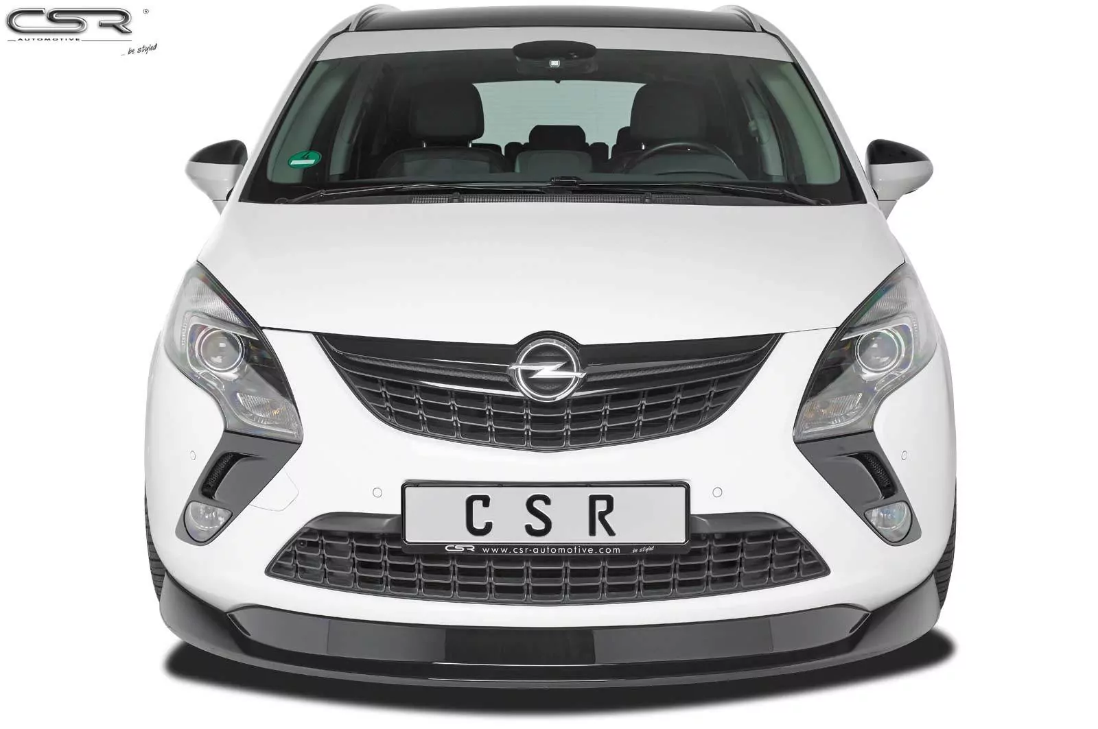 Cup-Spoilerlippe mit ABE für Opel Zafira C CSL326-M Carbon Look (matt)