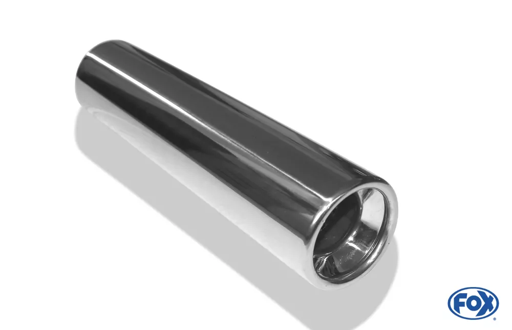 Anschweißendrohr Typ 13  Ø 70 mm / Länge: 300 mm  - rund / eingerollt / gerade / mit Absorber