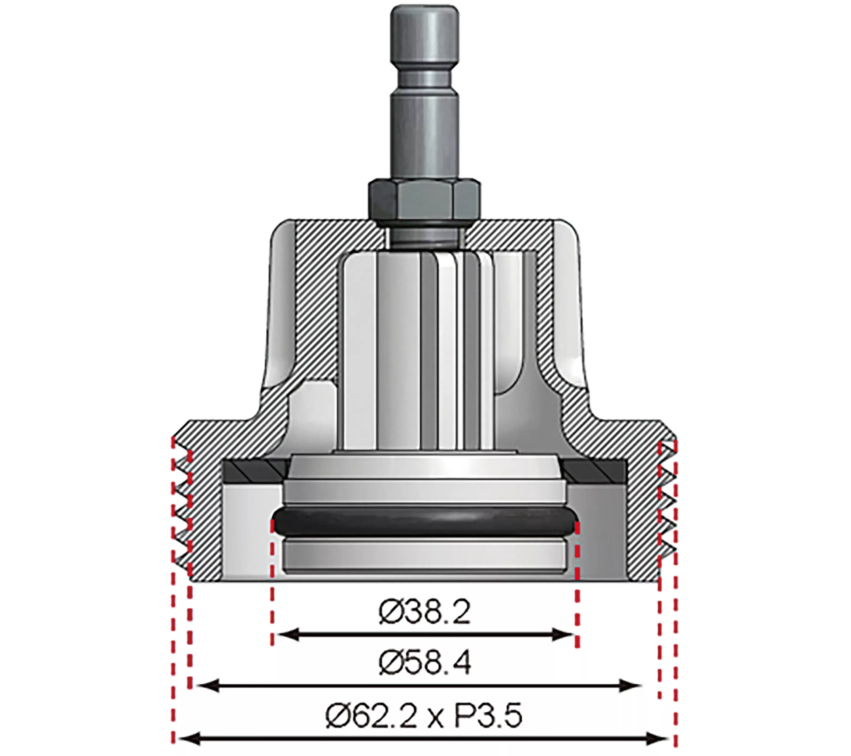 Adapter Nr. 9 für Art. 8027, 8098 | für Audi, BMW, Porsche, VW