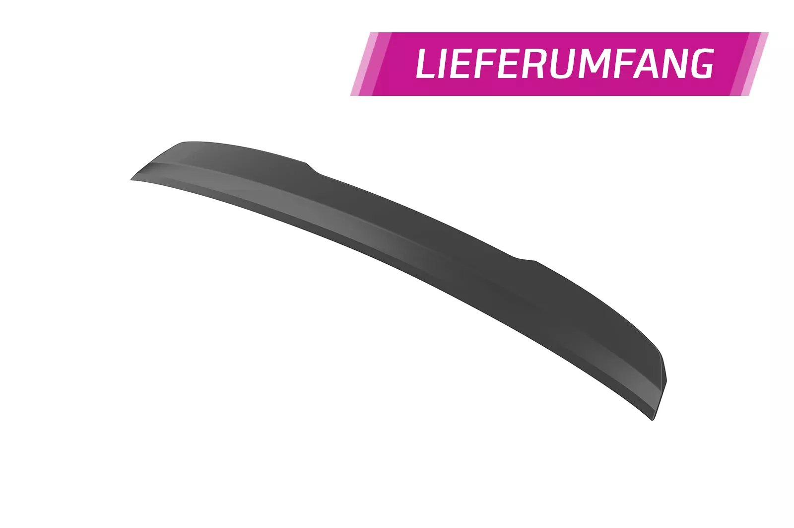 Heckflügel mit ABE für Volvo V60 (2.Gen) HF116 Schwarz Strukturiert