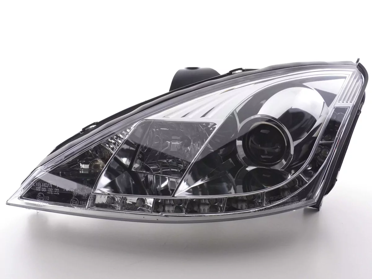 Scheinwerfer Set Daylight LED Tagfahrlicht Ford Focus 1 C170 chrom