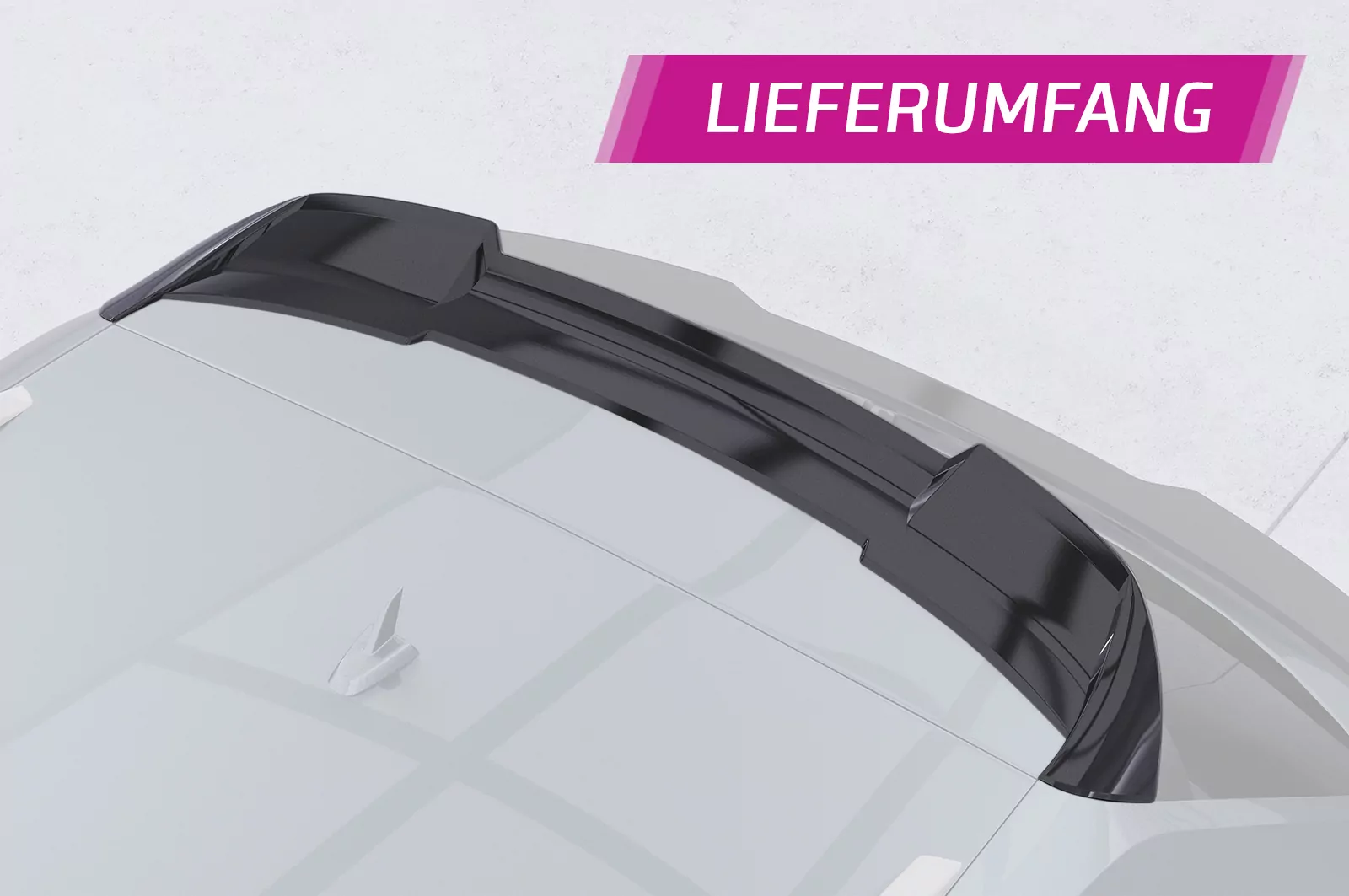 Heckflügel mit ABE für Audi A3 8V HF156 Schwarz Strukturiert