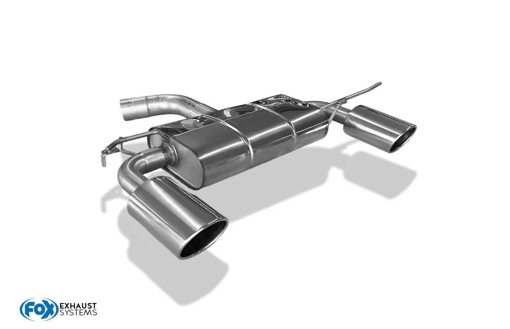 Audi A3 - 8P Sportback  Endschalldämpfer Ø70mm Ausgang rechts/links - 129x106 Typ 32 rechts/links