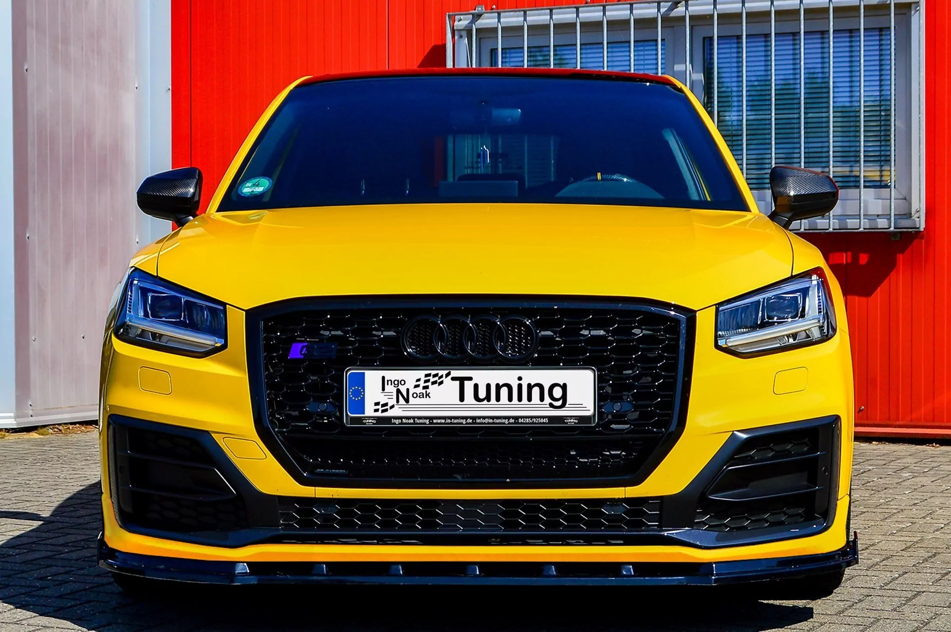 Cup Frontspoilerlippe mit Wing für Audi Q2 Sport GA aus ABS