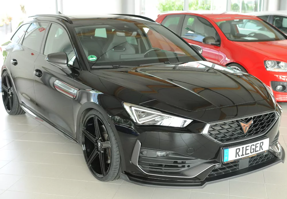 Rieger Spoilerschwert matt schwarz für Cupra Leon (KL) 5-tür. (ST/Sportstourer) 09.20-06.24 (bis Facelift)