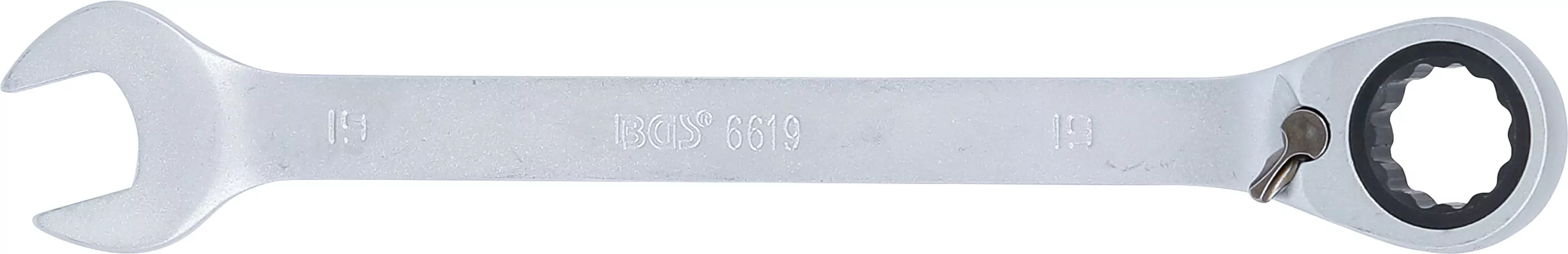 Ratschenring-Maulschlüssel | umschaltbar | SW 19 mm