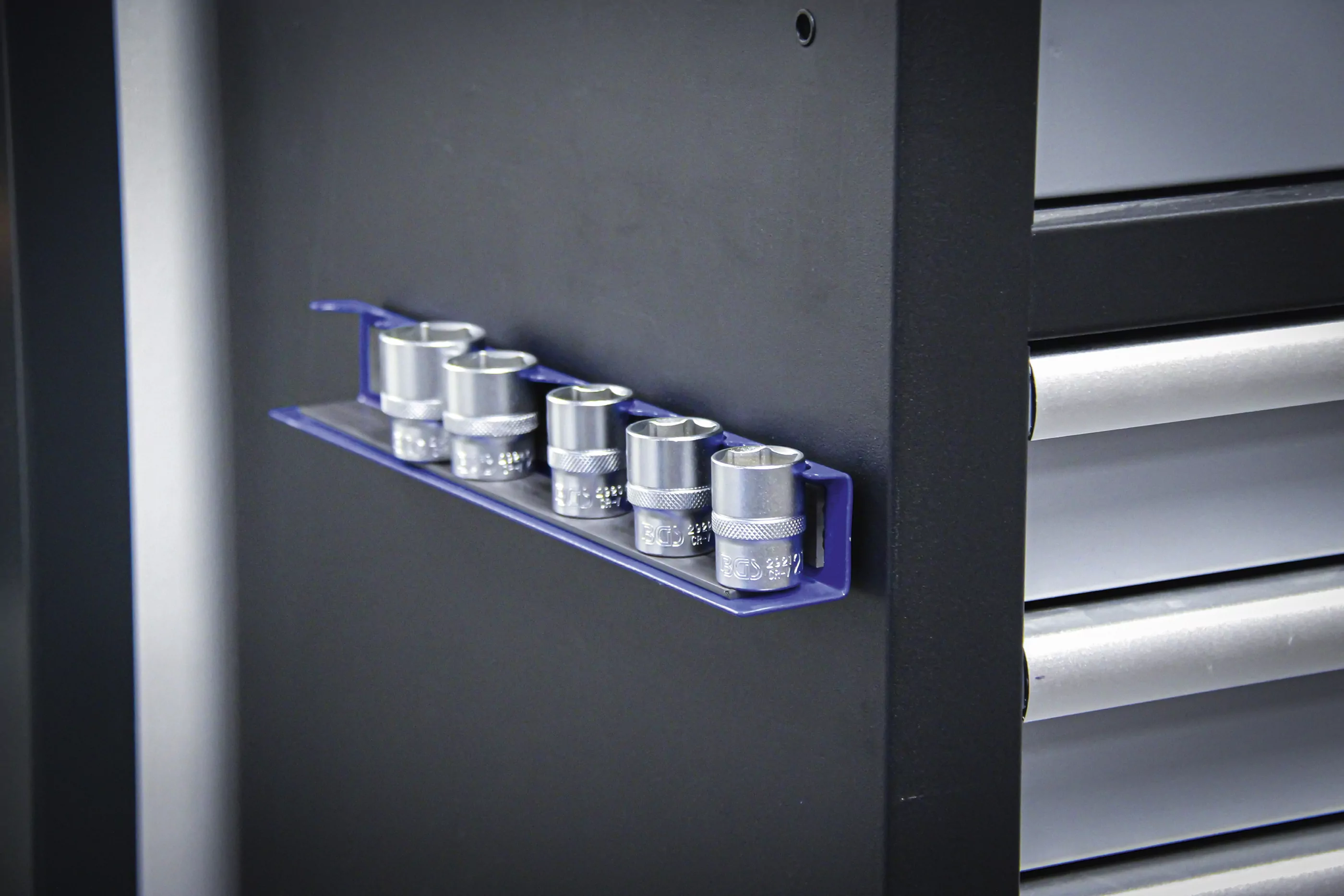 Halteschiene für Steckschlüssel-Einsätze | magnetisch | für Antrieb 12,5 mm (1/2")