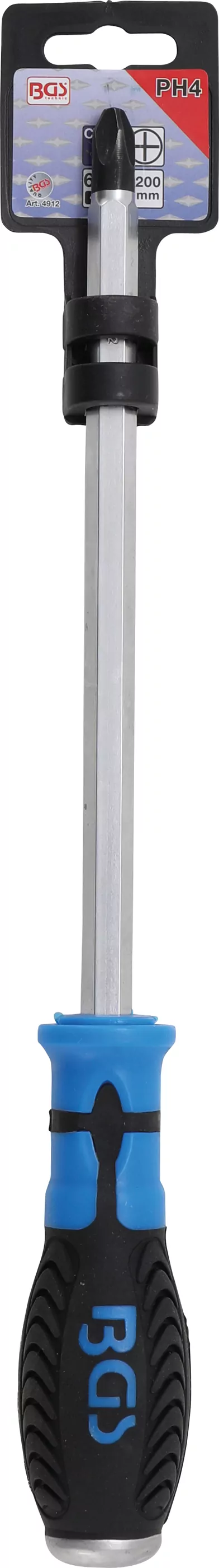 Schraubendreher | Kreuzschlitz PH4 | Klingenlänge 200 mm