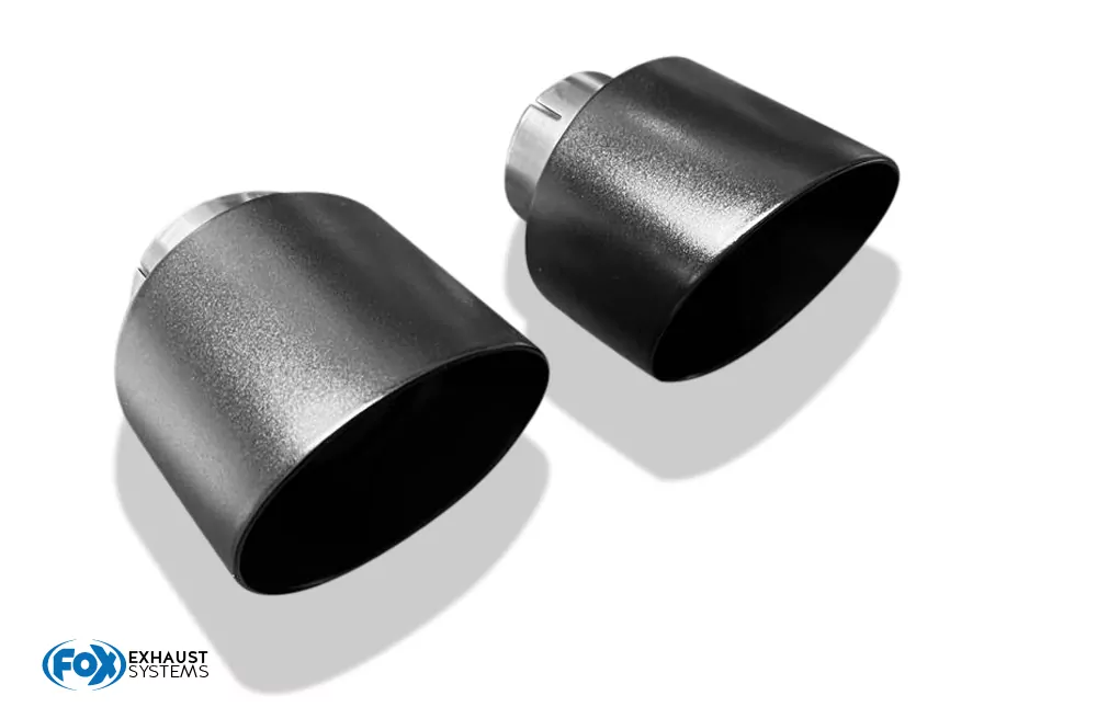 Hyundai i30N Performance + Fastback Endrohre passend auf den originalen Endschalldämpfer - 1x114 Typ 25 rechts/links schwarz glänzend