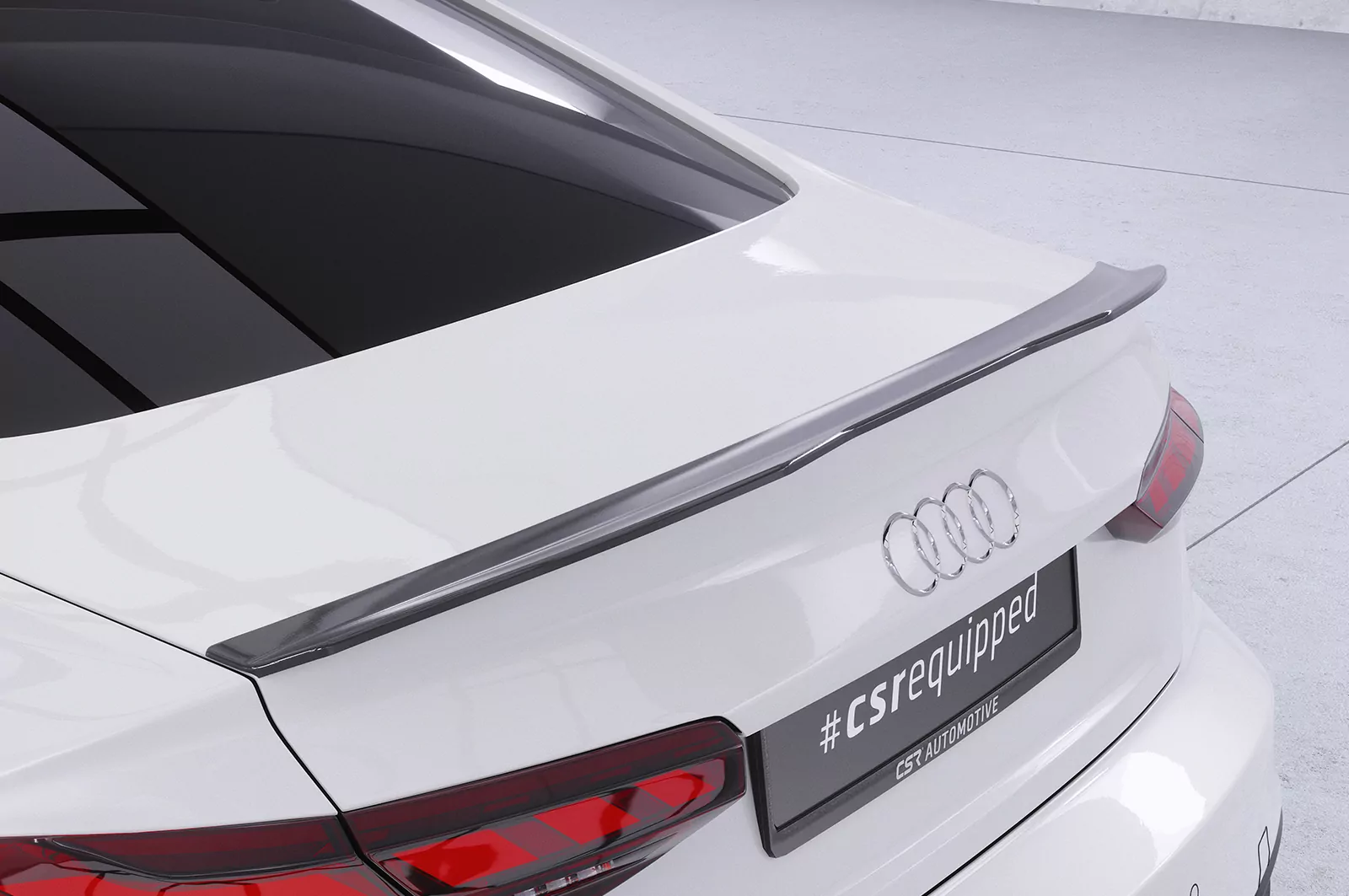 Heckflügel mit ABE für Audi A5 (F5) Sportback HF859 Schwarz Strukturiert