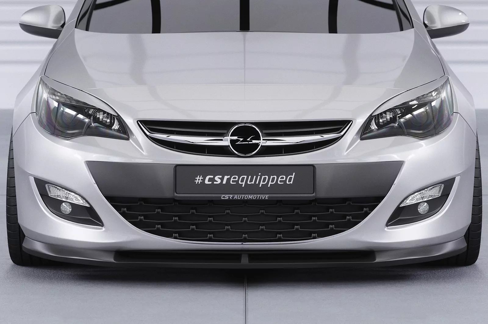 Cup-Spoilerlippe mit ABE für Opel Astra J CSL311 Strukturiert (schwarz matt)