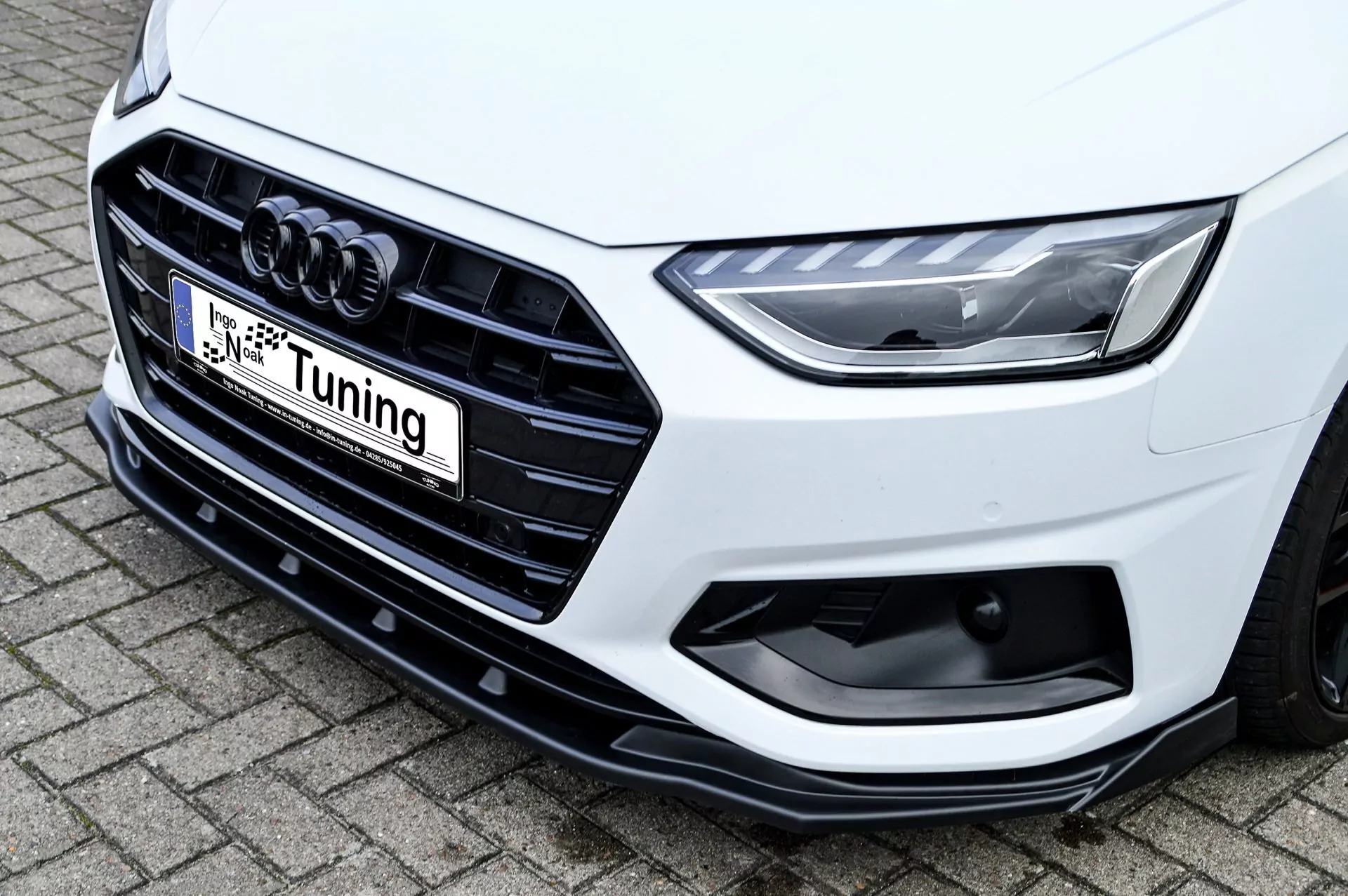 Cup Frontspoilerlippe mit Wing für Audi A4 B9 Facelift ab Bj. 2019-