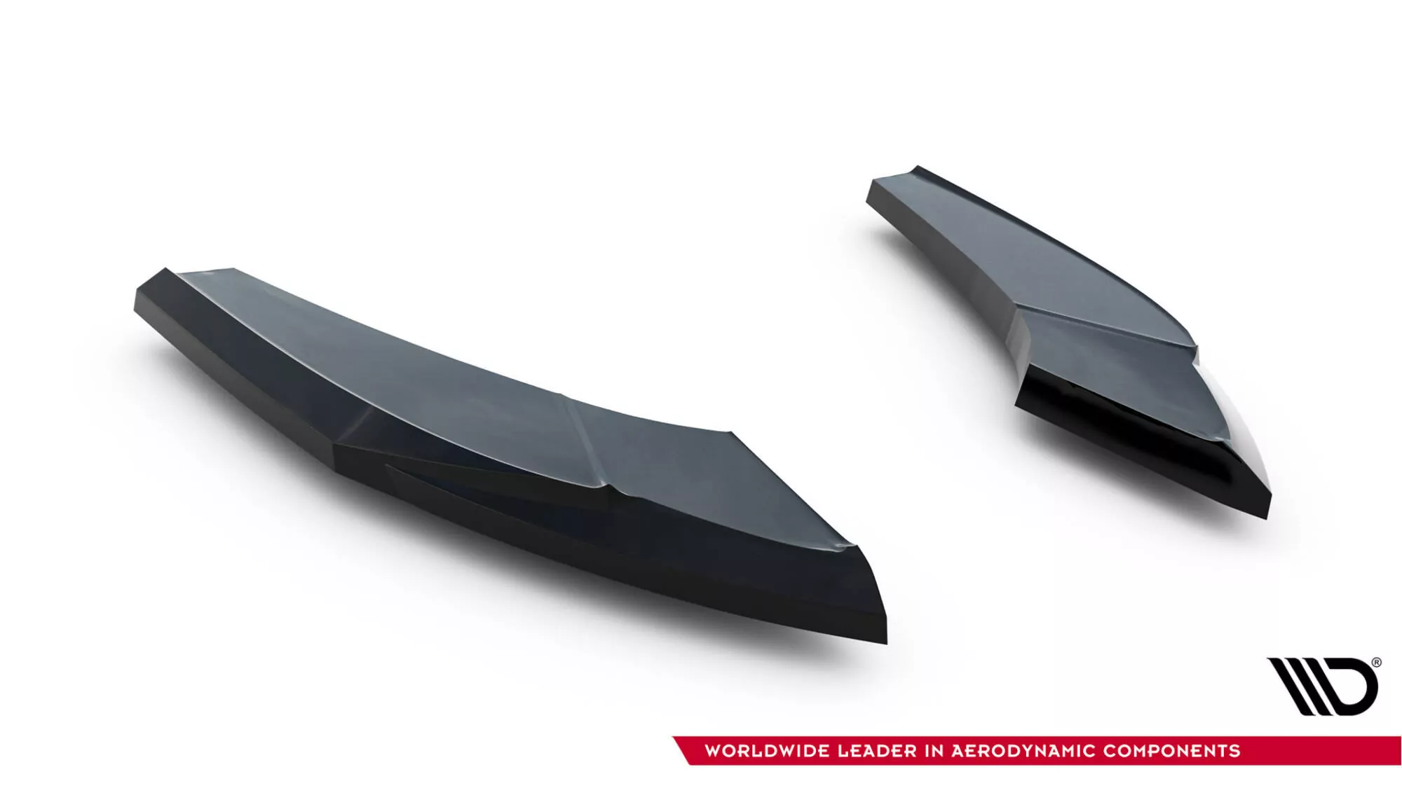 Heck Ansatz Flaps Diffusor V.1 Für Audi S3 Limousine 8Y Facelift Schwarz Hochglanz
