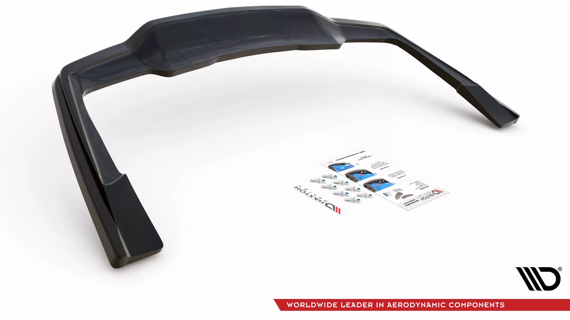 Hinten Splitter (mit Einem Vertikalem Balken) Mercedes-AMG C 63 AMG Coupe AMG Aero Pack C205 Facelift Schwarz Hochglanz