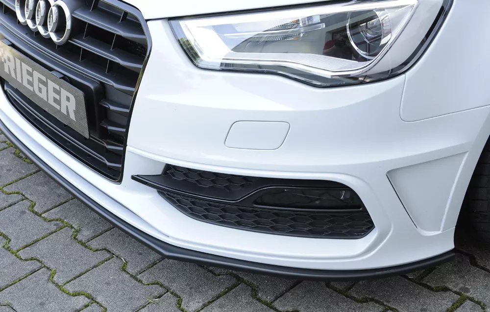 Rieger Spoilerschwert für Audi A3 (8V) | 5-tür. (Sportback 8VA) 07.12-08.16 (bis Facelift) für orig. S-Line Frontschürze