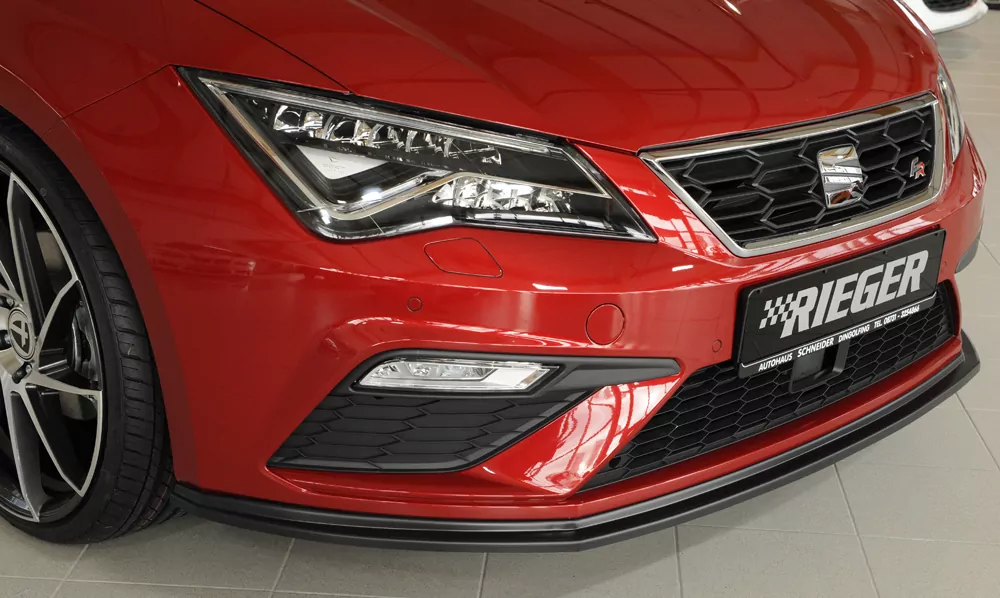 Rieger Spoilerschwert für Seat Leon Cupra (5F) | 5-tür. 01.17- (ab Facelift) für orig. FR-/ Cupra-Frontschürze