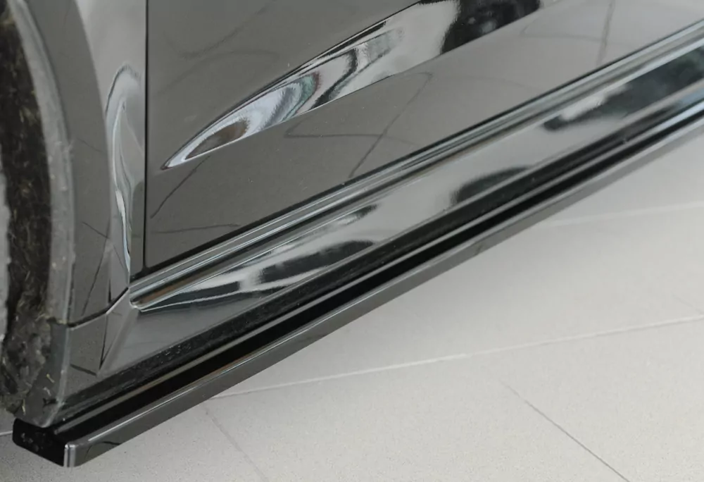Rieger Seitenschweller links ansatz glanz schwarz für Audi RS3 (8V) 5-tür. (Sportback 8VA / 8VF) 02.17- (ab Facelift)