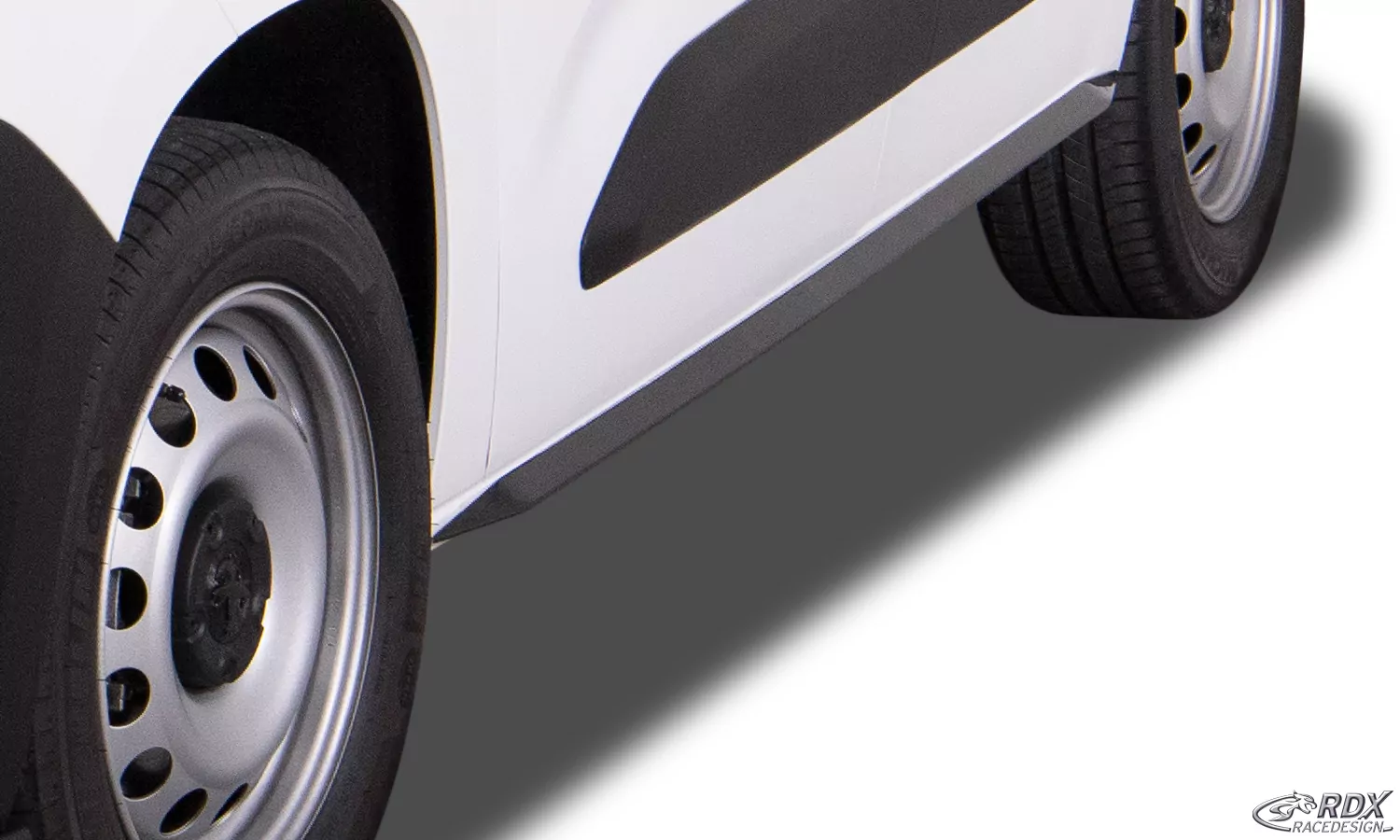 RDX Seitenschweller für CITROEN Berlingo, PEUGEOT Partner & Rifter, OPEL Combo, TOYOTA ProAce City (Typ E, 2018+) "Slim"