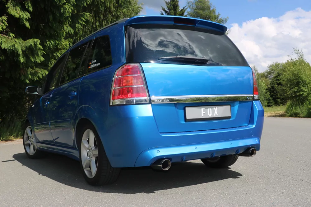 Opel Zafira B OPC  Endschalldämpfer Ausgang rechts/links - 1x90 Typ 25 rechts/links