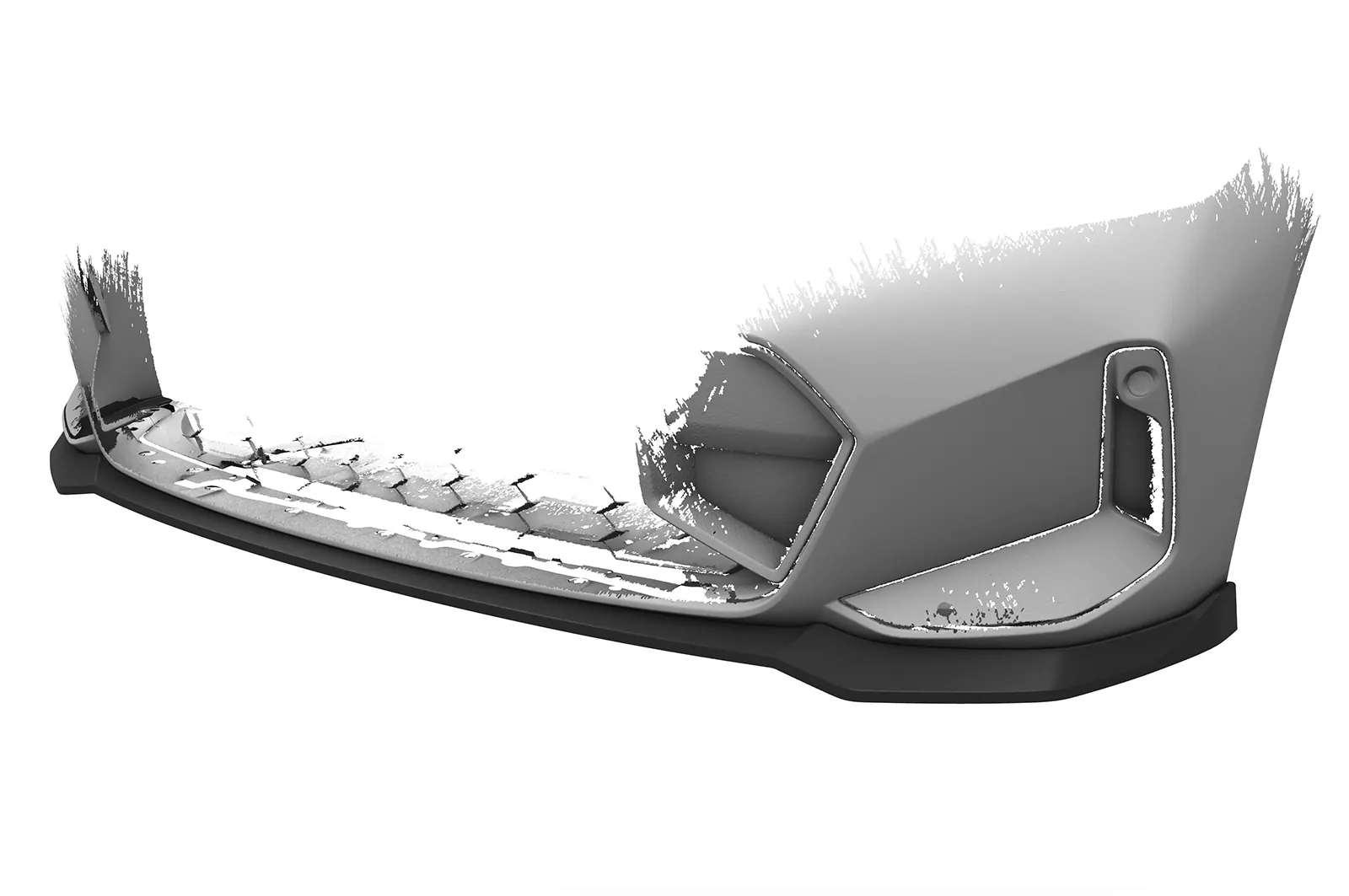 Cup-Spoilerlippe mit ABE für BMW 3er G20 / G21 CSL778 Schwarz Strukturiert