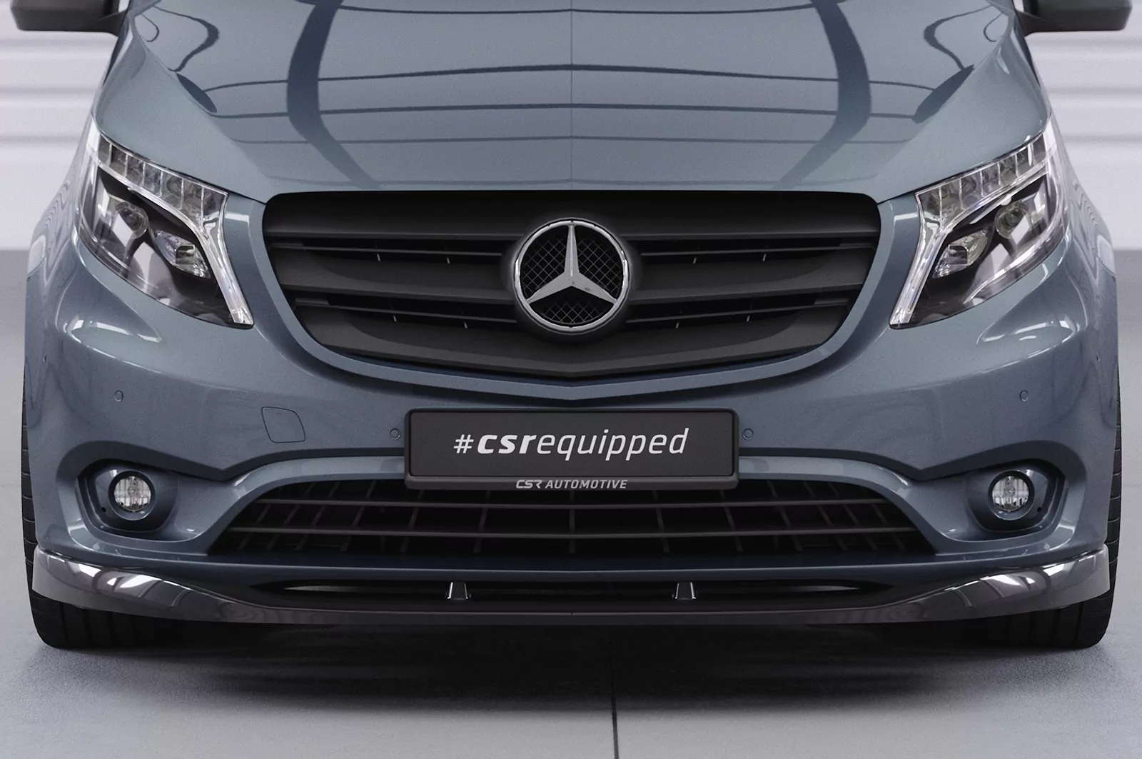 Cup-Spoilerlippe mit ABE für Mercedes Benz Vito 447 CSL439 Strukturiert (schwarz matt)