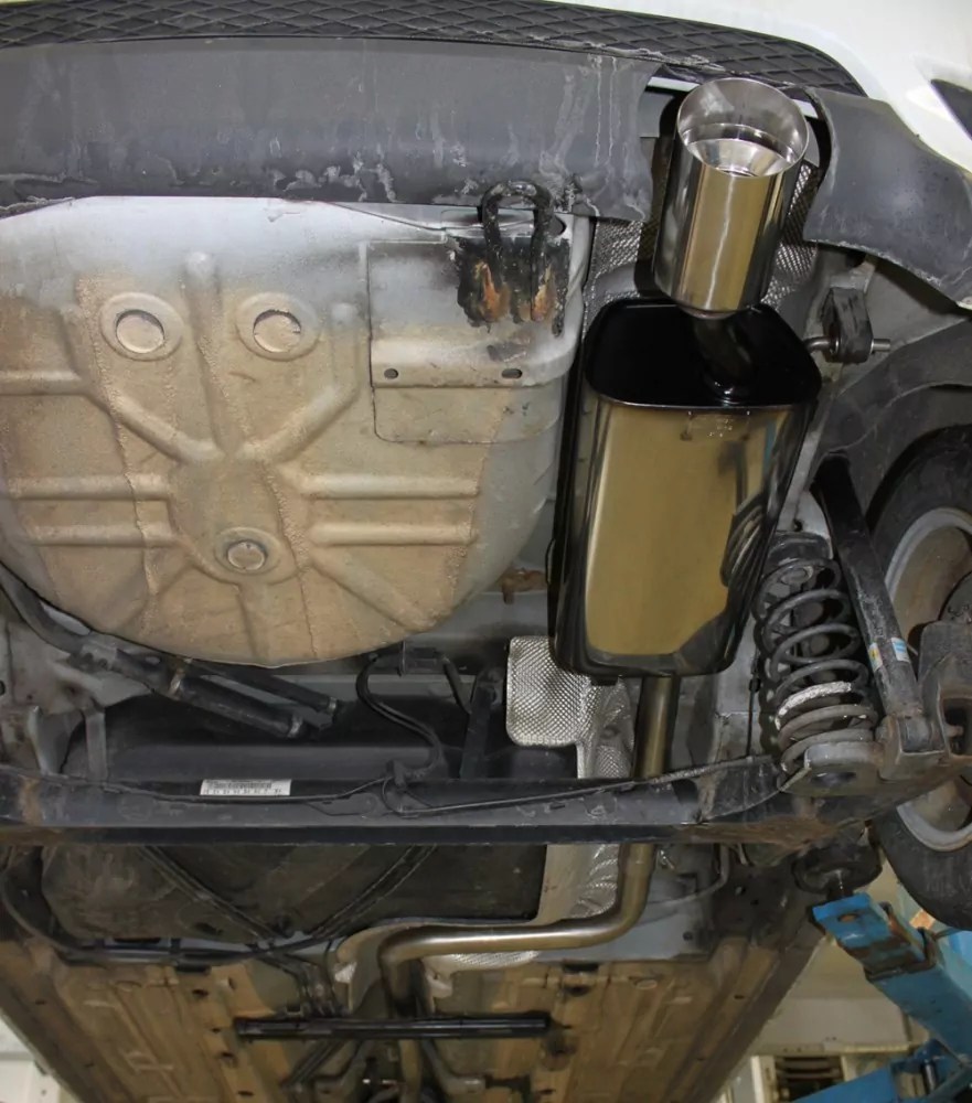 Ford Fiesta VI  Endschalldämpfer inkl. Verbindungsrohr zum Kat - 1x90 Typ 14