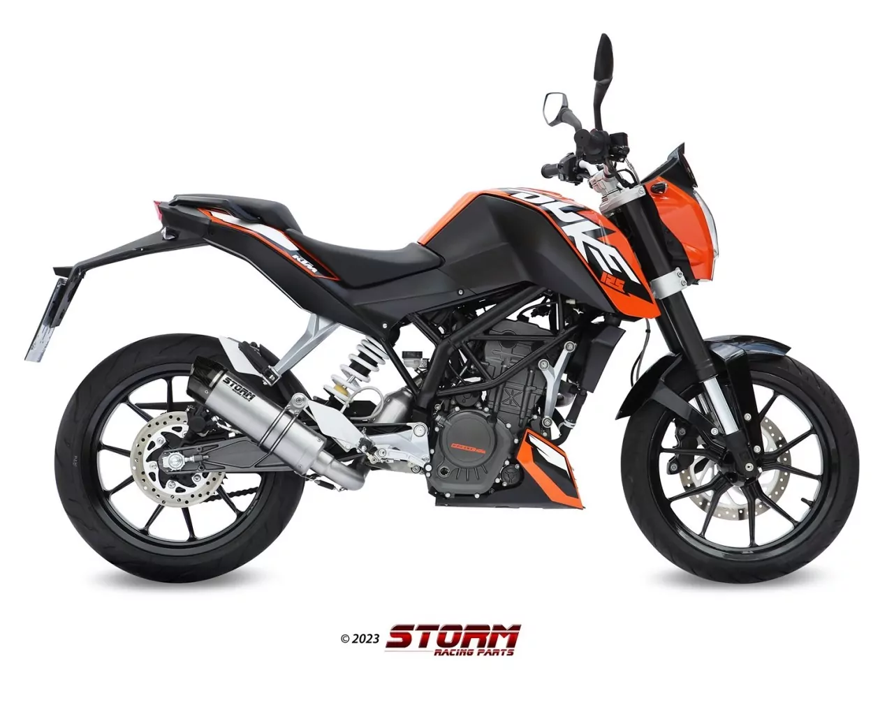 STORM By MIVV GP-C Edelstahl KTM 125 DUKE 11-16