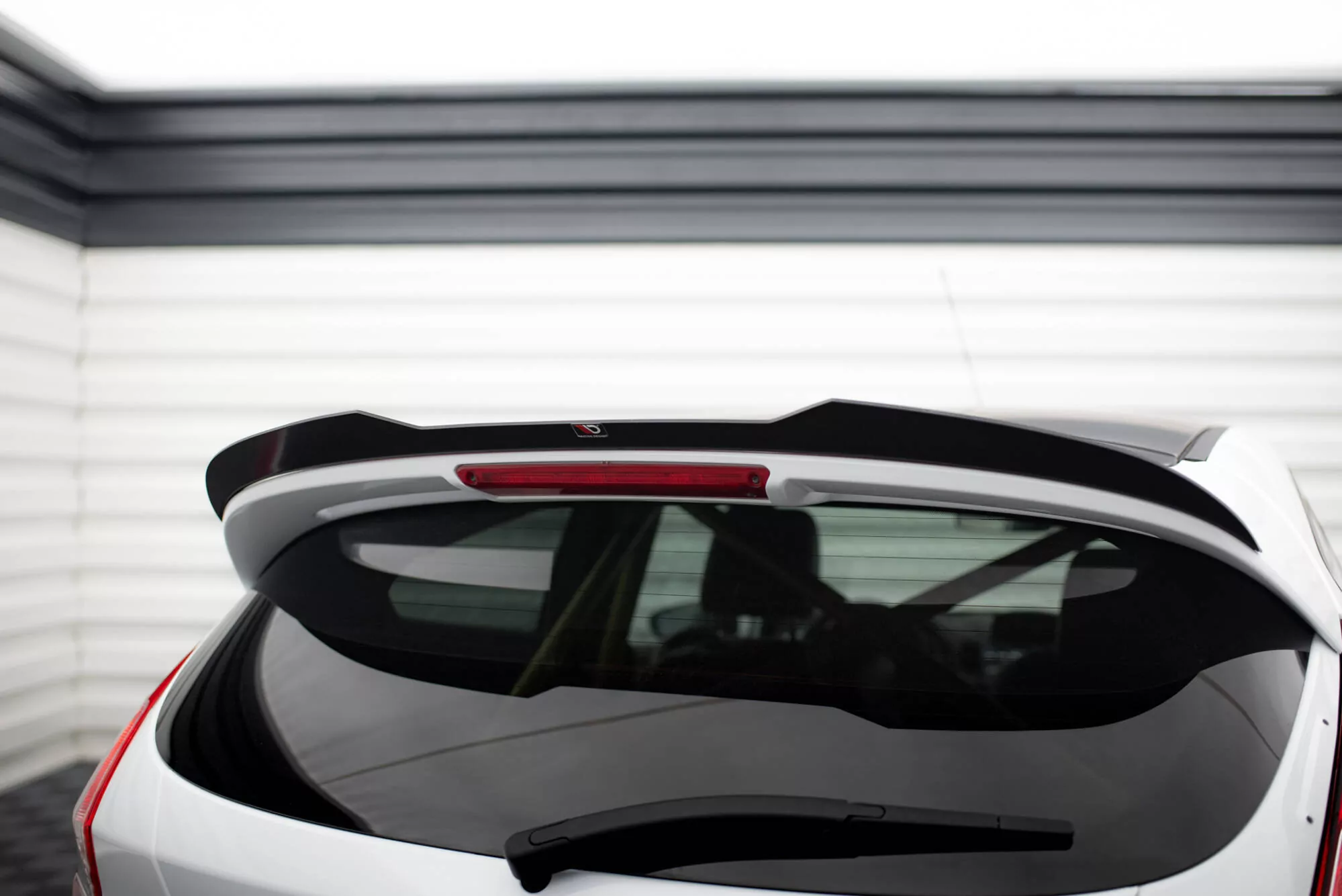 Spoiler CAP Passend Für Ford Fiesta 7 ST Black And White Edition Facelift Schwarz Hochglanz