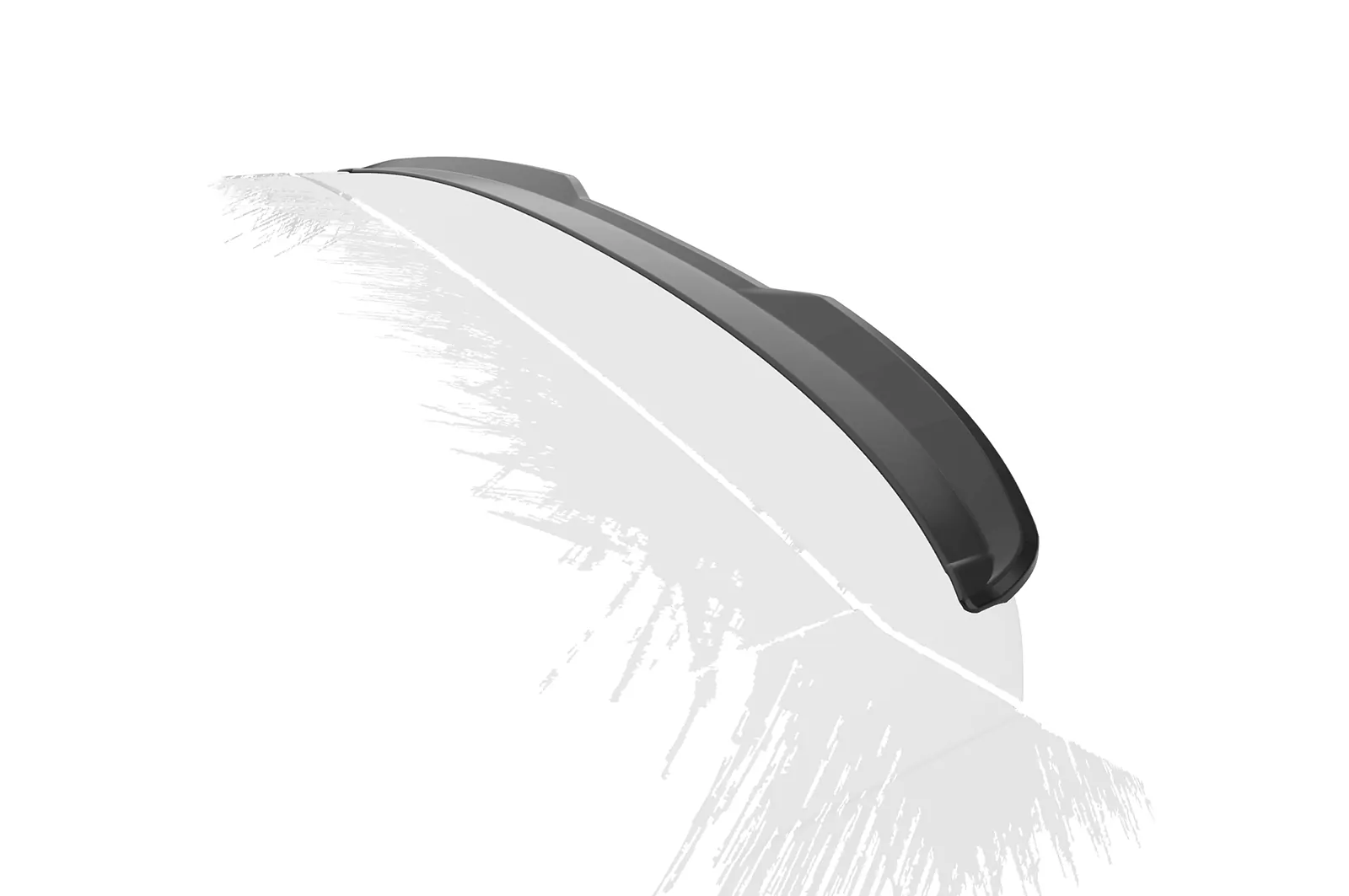 Heckflügel mit ABE für Skoda Fabia 3 HF884 Schwarz Strukturiert