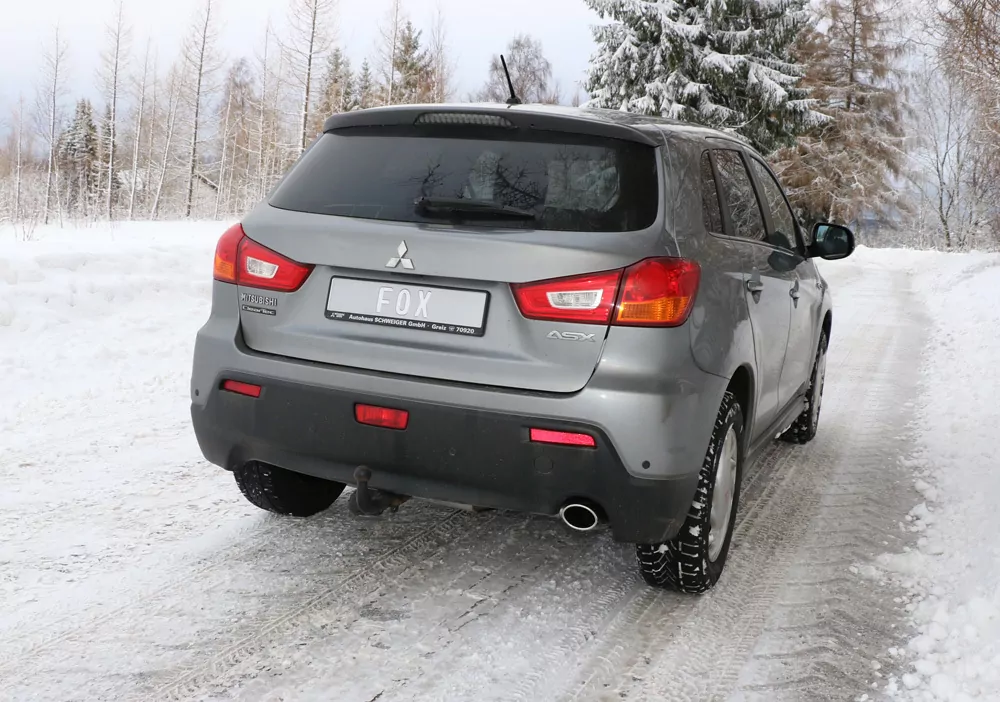 Mitsubishi ASX Frontantrieb - Typ GAO  Endschalldämpfer Ausgang rechts - 129x106 Typ 44