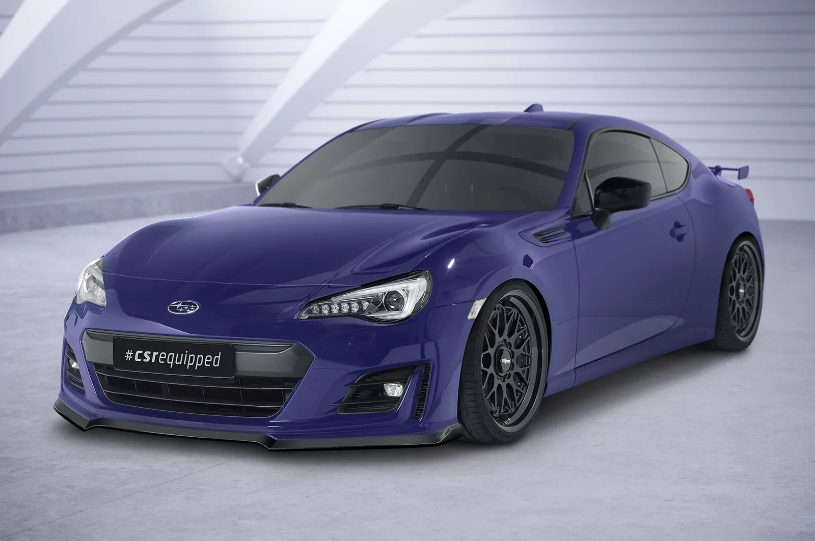 Cup-Spoilerlippe mit ABE für Subaru BRZ CSL613 Schwarz Strukturiert