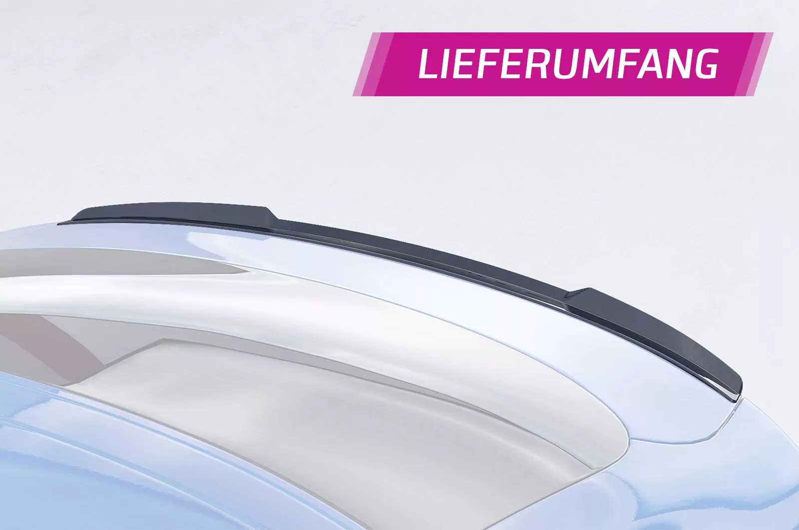 Heckflügel mit ABE für Audi A7 / S7 C7 (4G) Sportback HF890 Schwarz Strukturiert