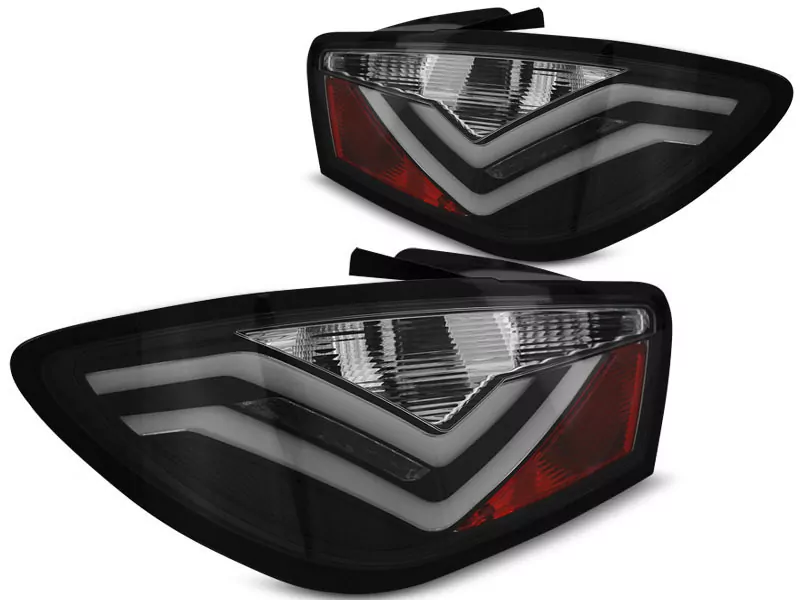 Led Bar Tail Lights Black Fits Seat Ibiza 6j 3d 06.08-12
