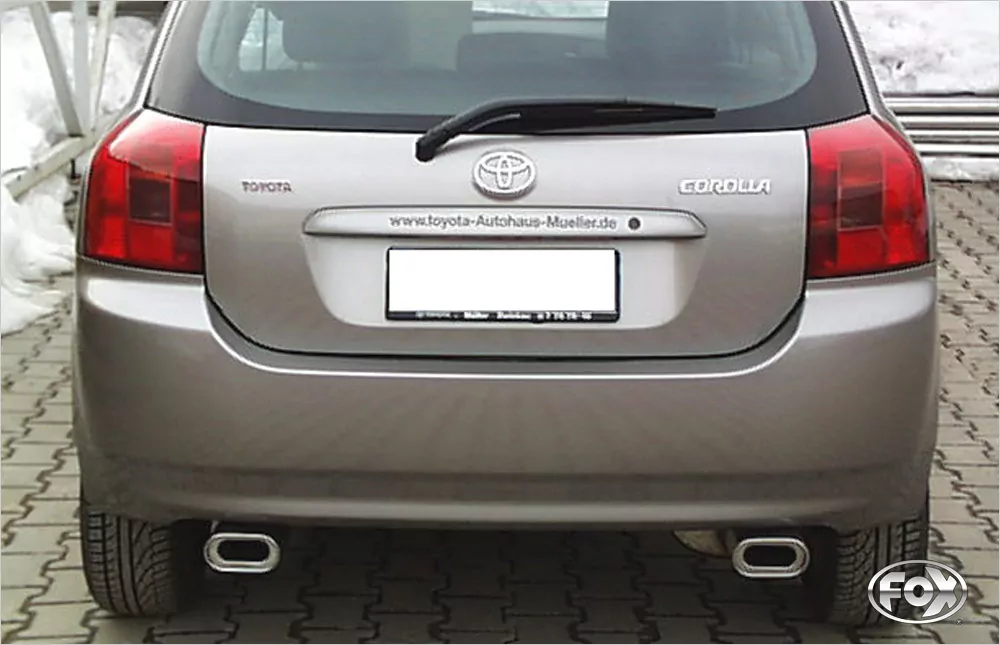Toyota Corolla E12 - Hatchback - TS Kompressor  Endschalldämpfer Ausgang rechts/links - 135x80 Typ 53 rechts/links
