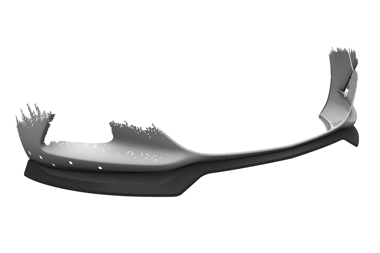 Cup-Spoilerlippe mit ABE für Opel Astra J GTC CSL695 Schwarz Strukturiert