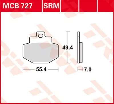 Scheibenbremsbeläge Mcb727srm