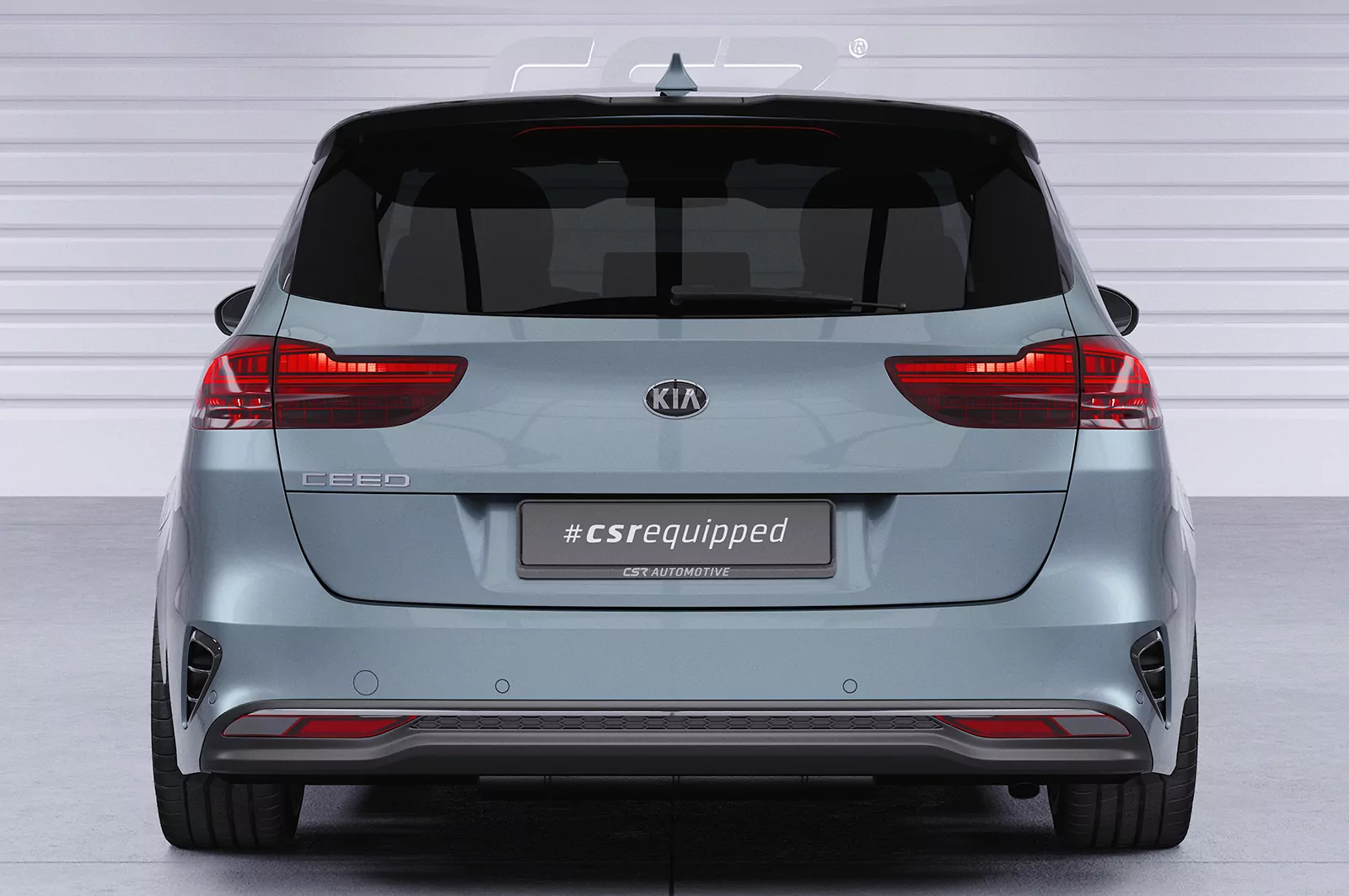 Heckflügel mit ABE für Kia Ceed (CD) SW HF989 Schwarz Strukturiert