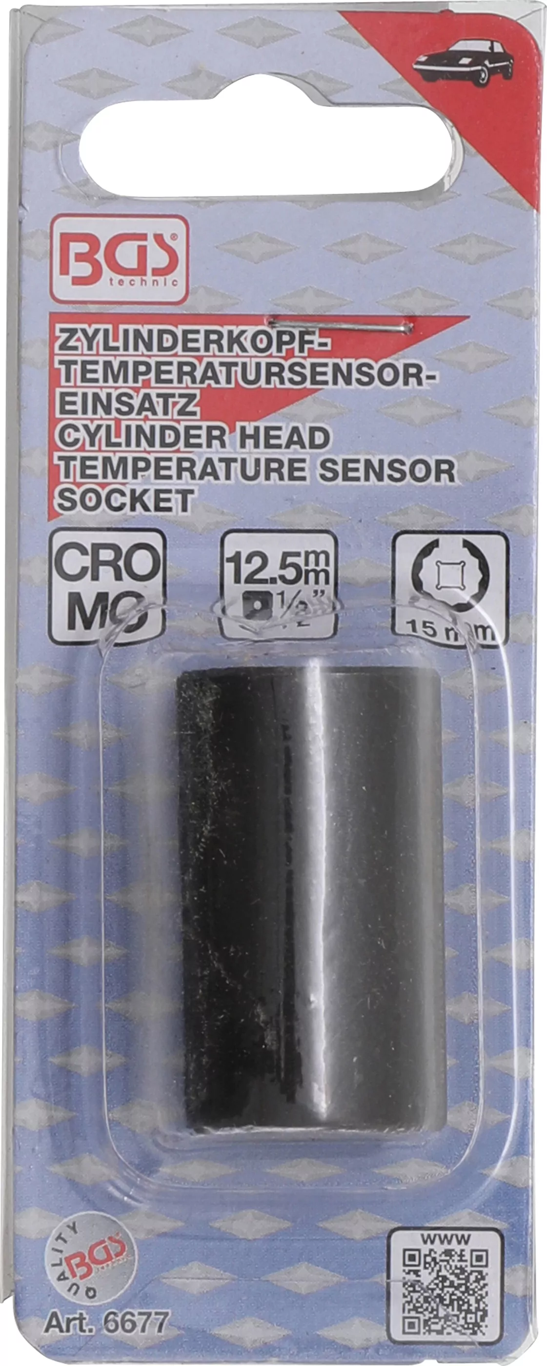 Zylinderkopf-Temperatursensor-Einsatz | SW 15 mm | für Ford 1.8 / 2.0 / 2.3 / 2.4 / 3.2 Diesel