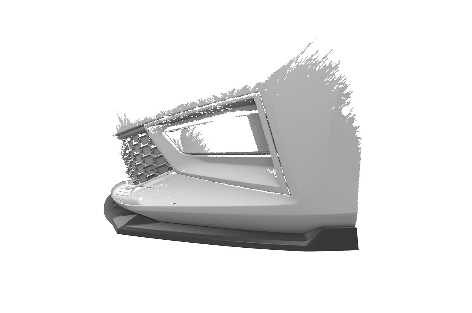 Cup-Spoilerlippe mit ABE für Skoda Fabia 4 CSL630 Schwarz Strukturiert