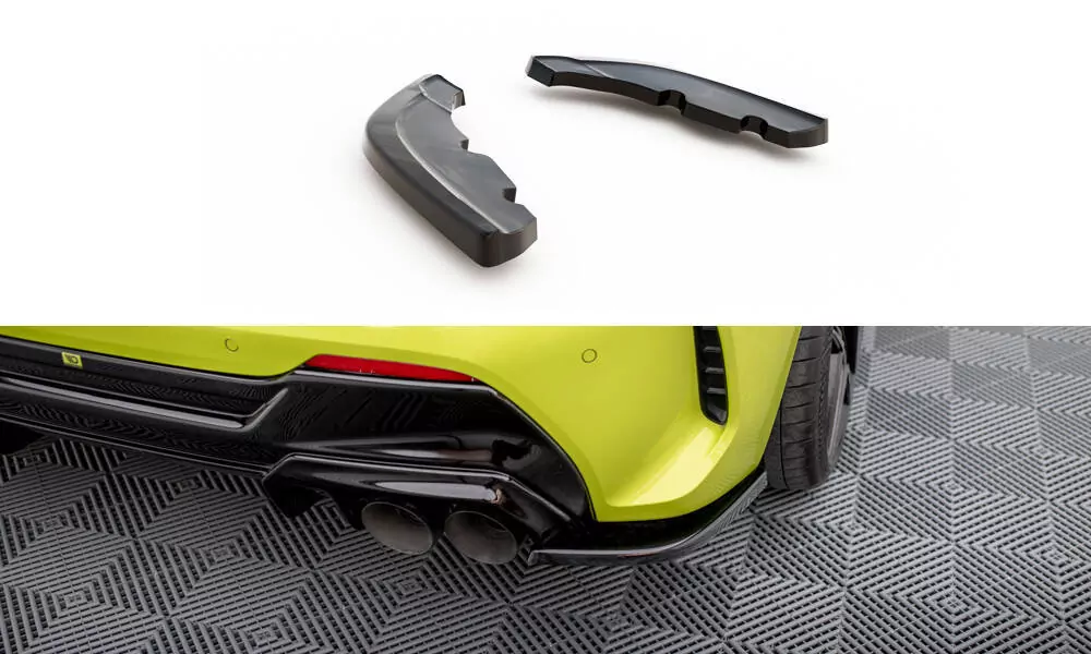 Heck Ansatz Flaps Diffusor V.1 Für0 (FĂĽr Heckansatz V.2) BMW 1er M-Paket / M135i F40 Schwarz Hochglanz