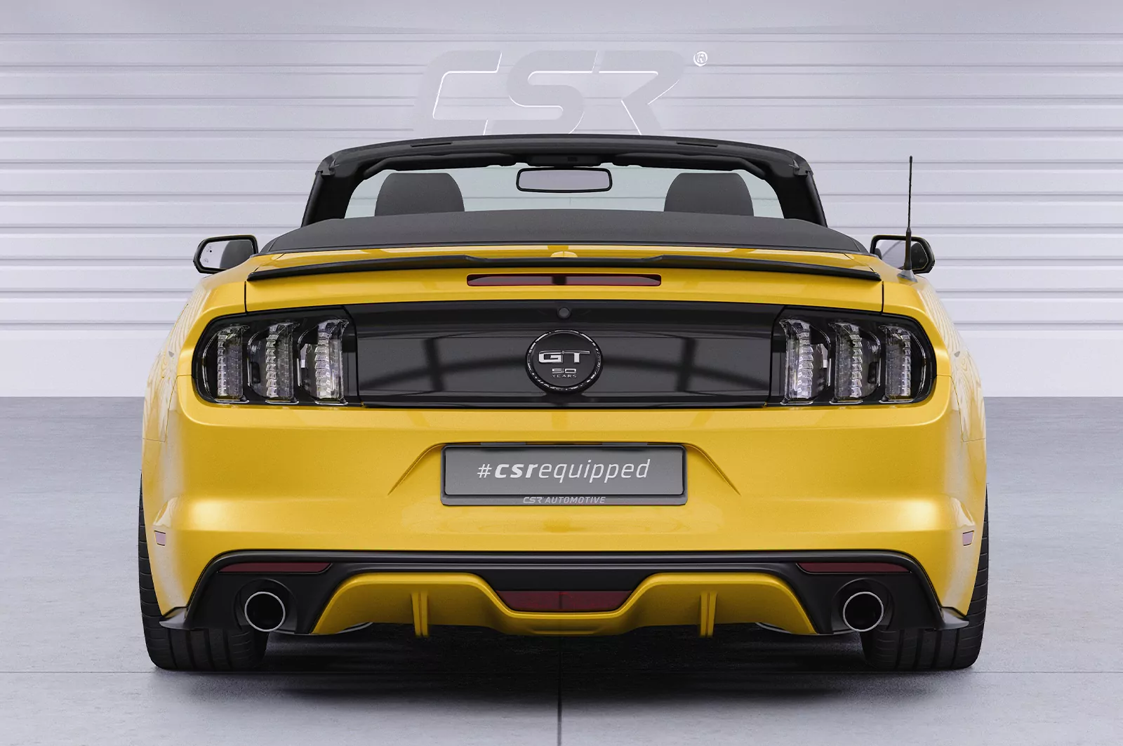 Heckflügel mit ABE für Ford Mustang VI HF720 Strukturiert (schwarz matt)