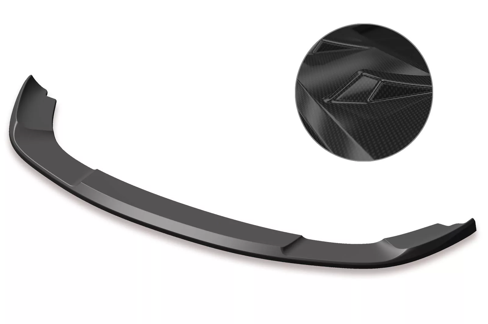 Cup-Spoilerlippe mit ABE für VW Touran I (Typ 1T) CSL396-C Carbon Look Hochglanz