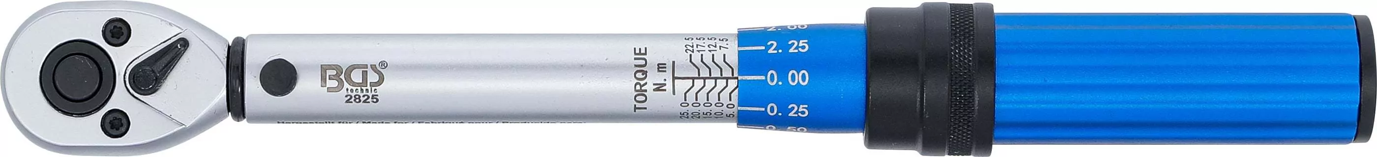 Drehmomentschlüssel | Abtrieb Außenvierkant 6,3 mm (1/4") | 5 - 25 Nm