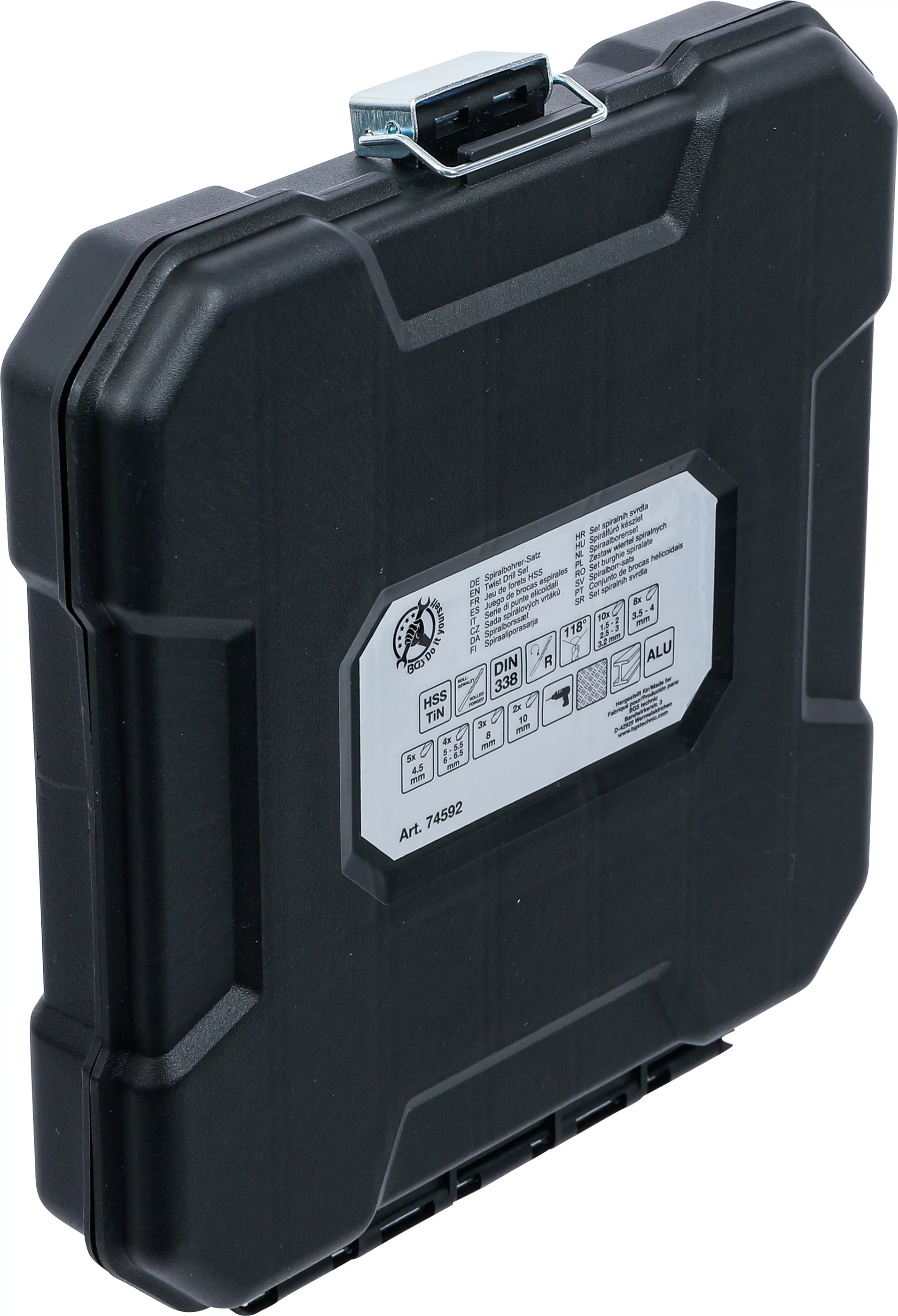 HSS-Spiralbohrer-Satz | 1,5 - 10 mm | 92-tlg.