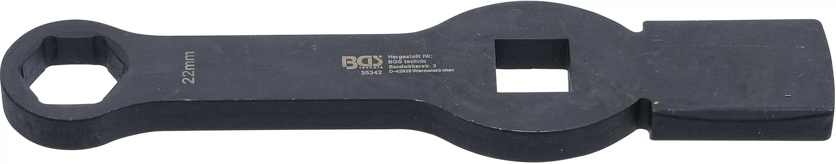 Schlag-Ringschlüssel | Sechskant | mit 2 Schlagflächen | SW 22 mm