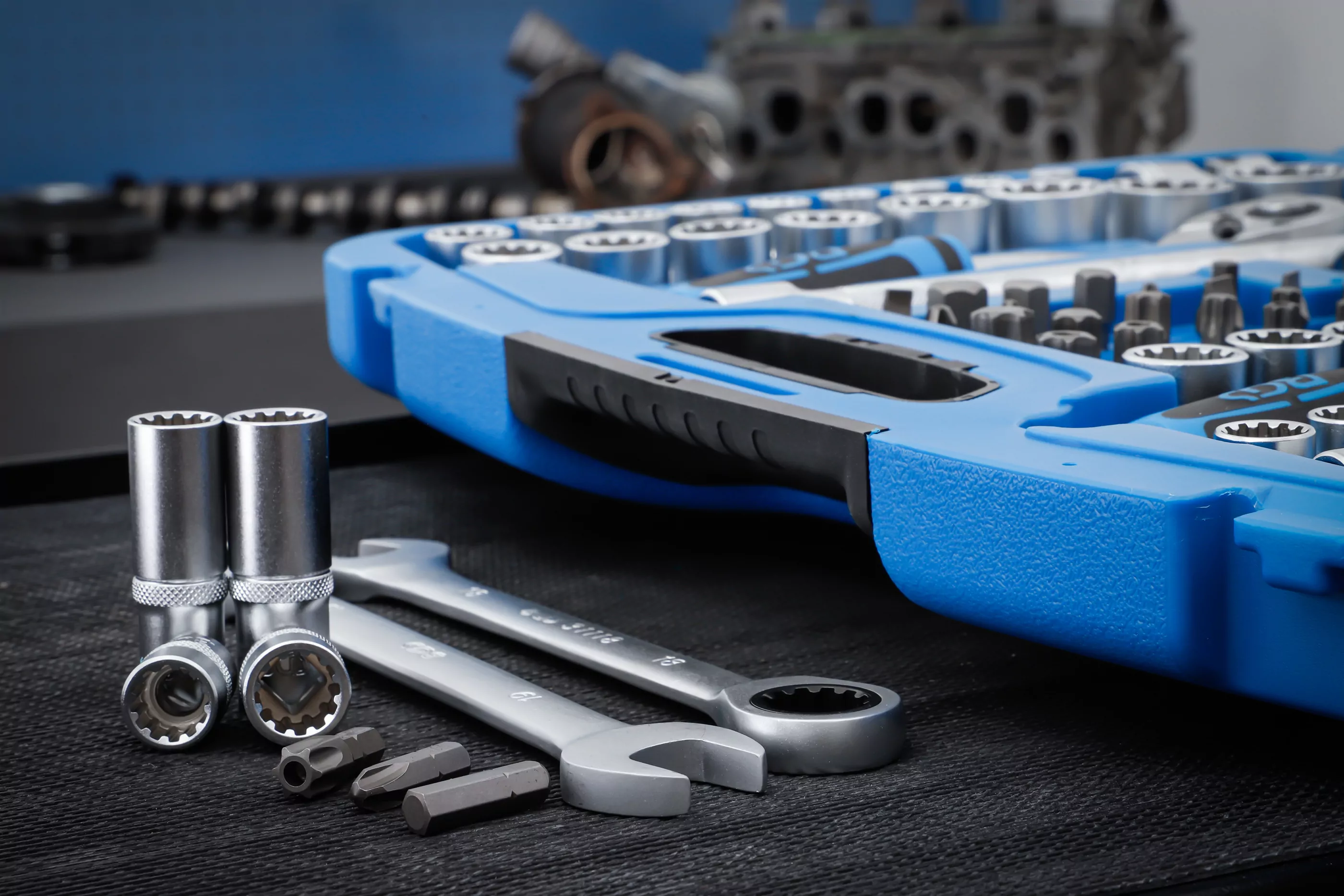 Steckschlüssel-Satz "Gear Lock" | Antrieb 6,3 mm (1/4") / 10 mm (3/8") / 12,5 mm (1/2") | 218-tlg.