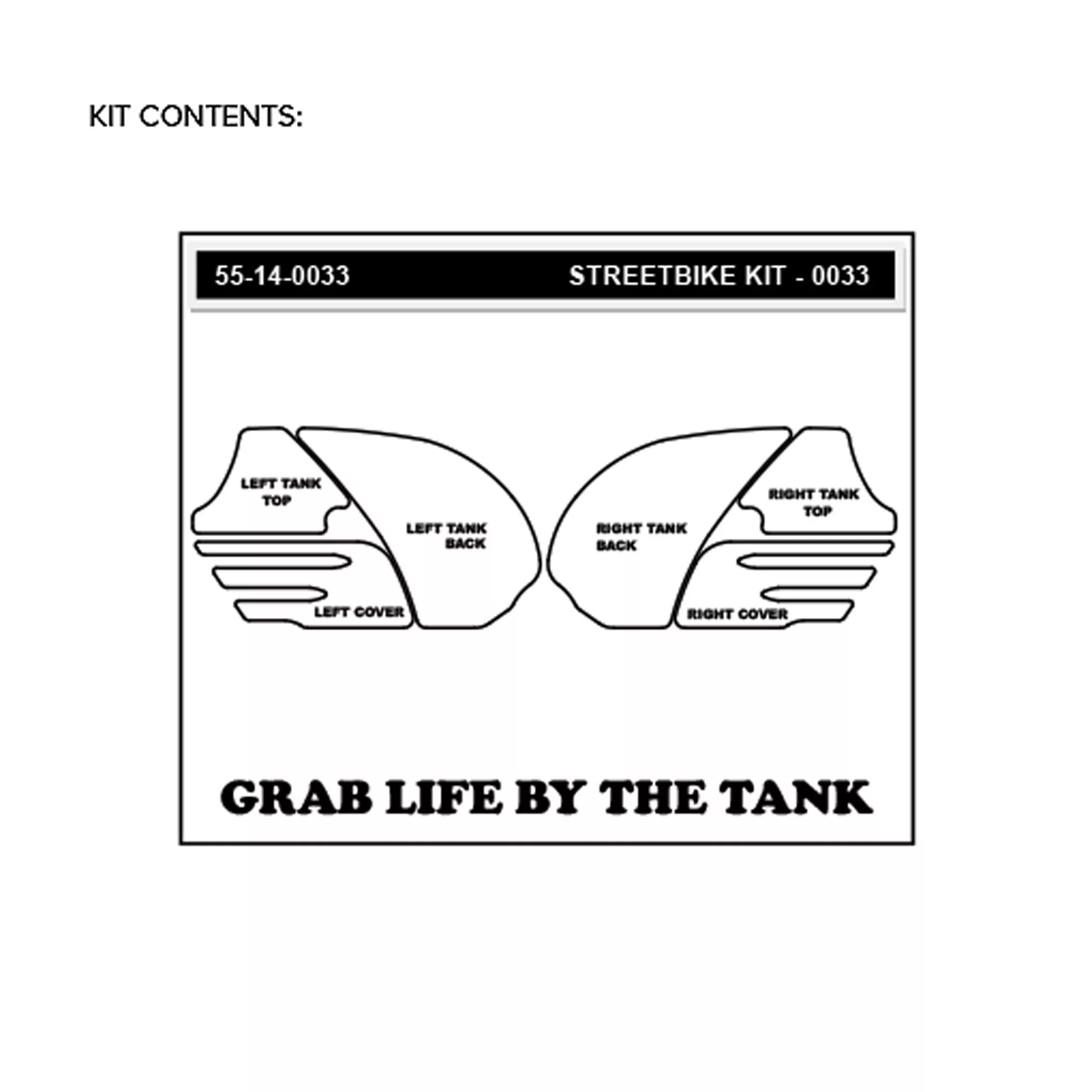 Stompgrip Traction Pad Icon für Kawasaki ZZR 1400 06-11 Klar