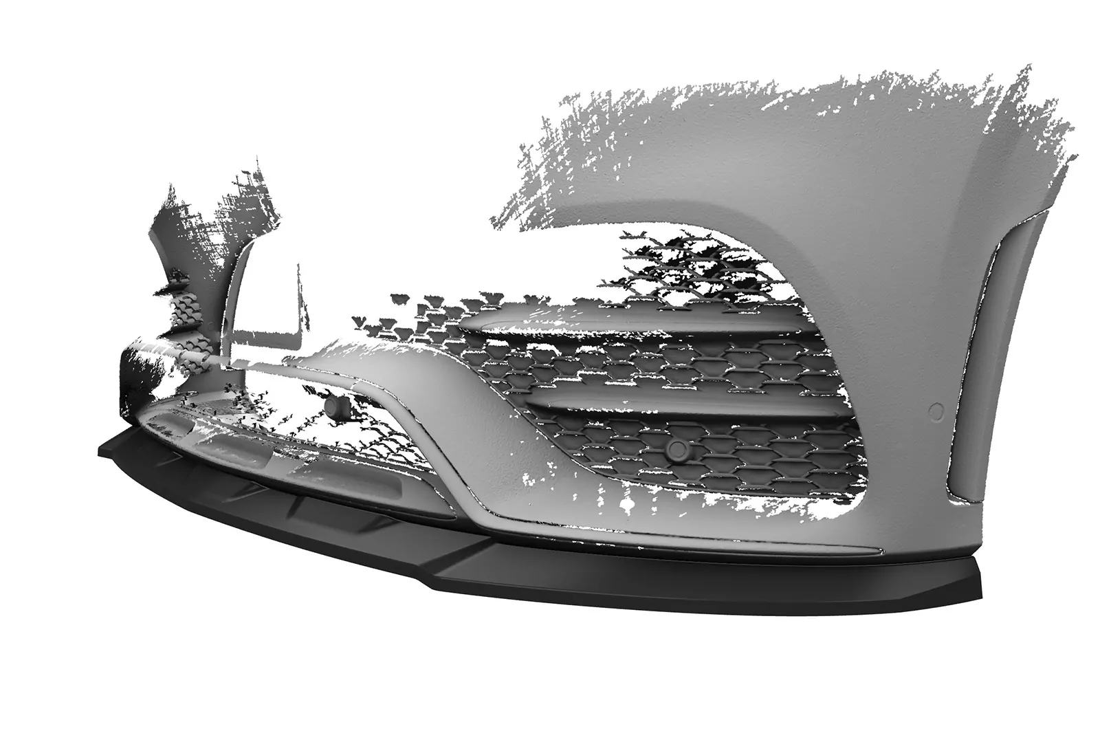 Cup-Spoilerlippe für Mercedes Benz GLE C167 AMG-Line CSL492-M Carbon Look (matt)