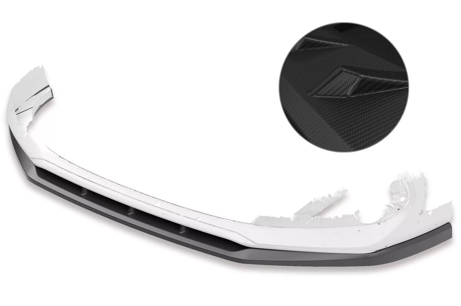 Cup-Spoilerlippe mit ABE für Hyundai I30 (PD) CSL434-M Carbon Look (matt)