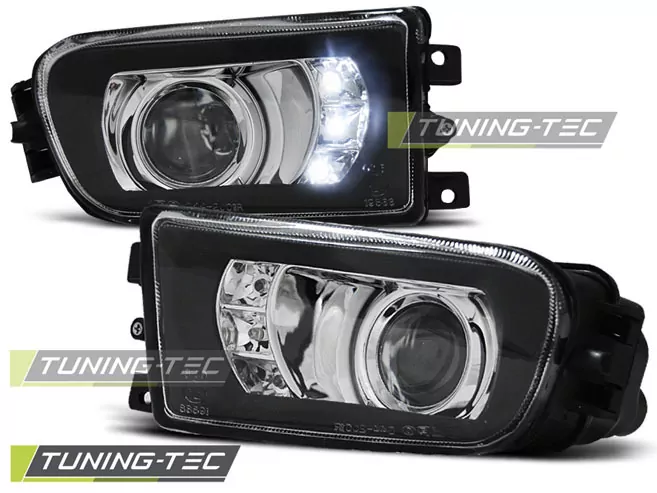 Fog Lights Black Led Fits Bmw E39 09.95-06.03 / Z3 96-02